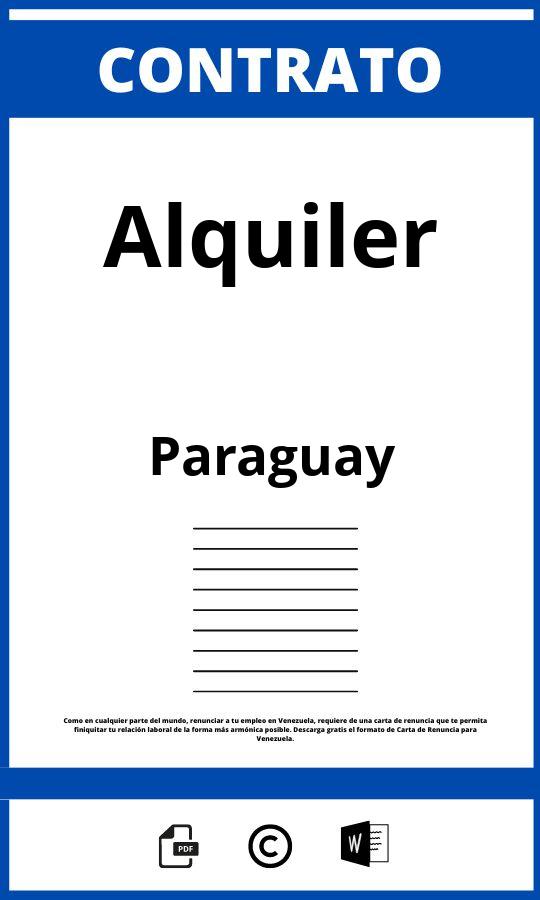 ▷ Contrato De Alquiler - Paraguay 2023