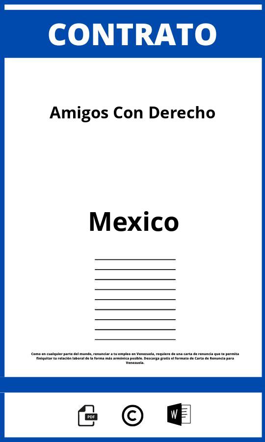 Contrato De Amigos Con Derecho