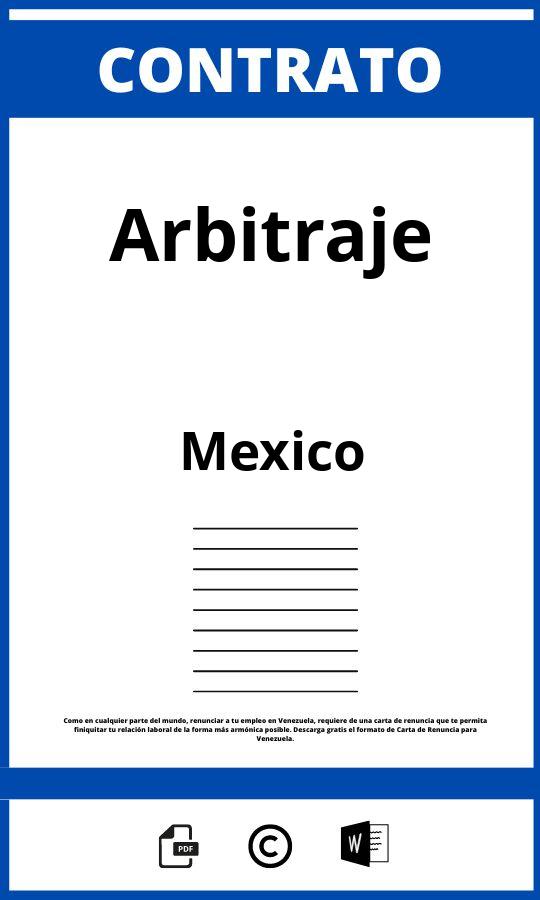 Contrato De Arbitraje En Mexico