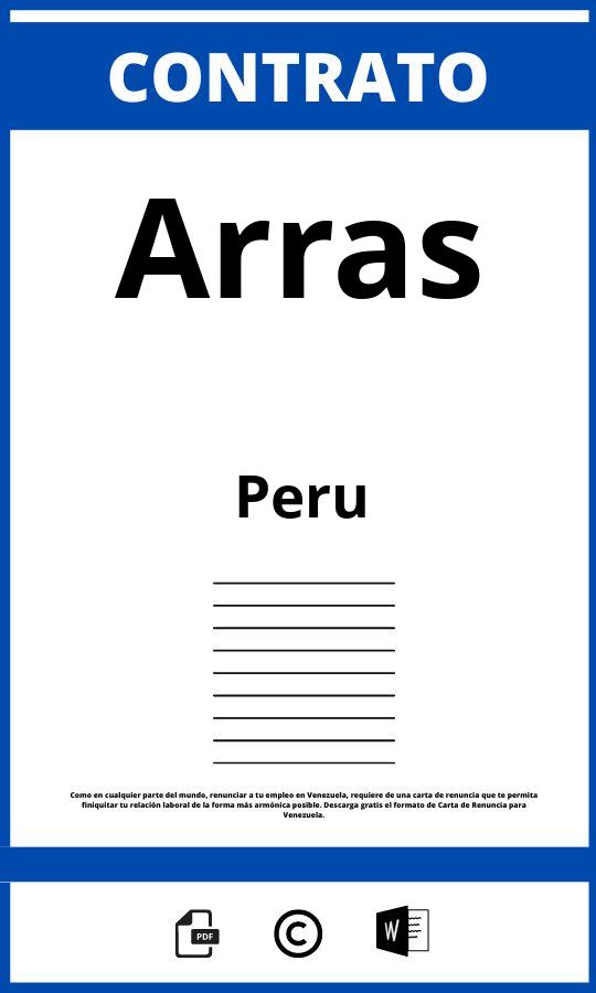 Contrato De Arras Perú