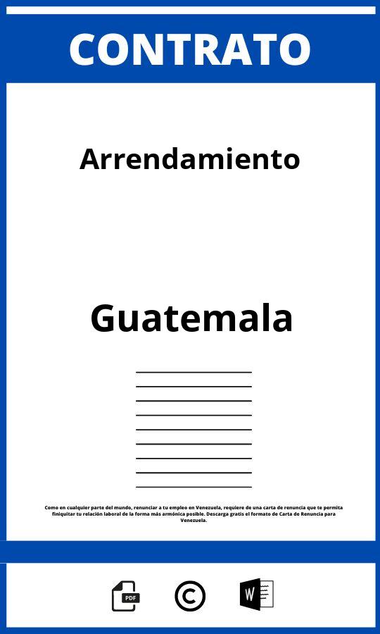 Contrato De Arrendamiento