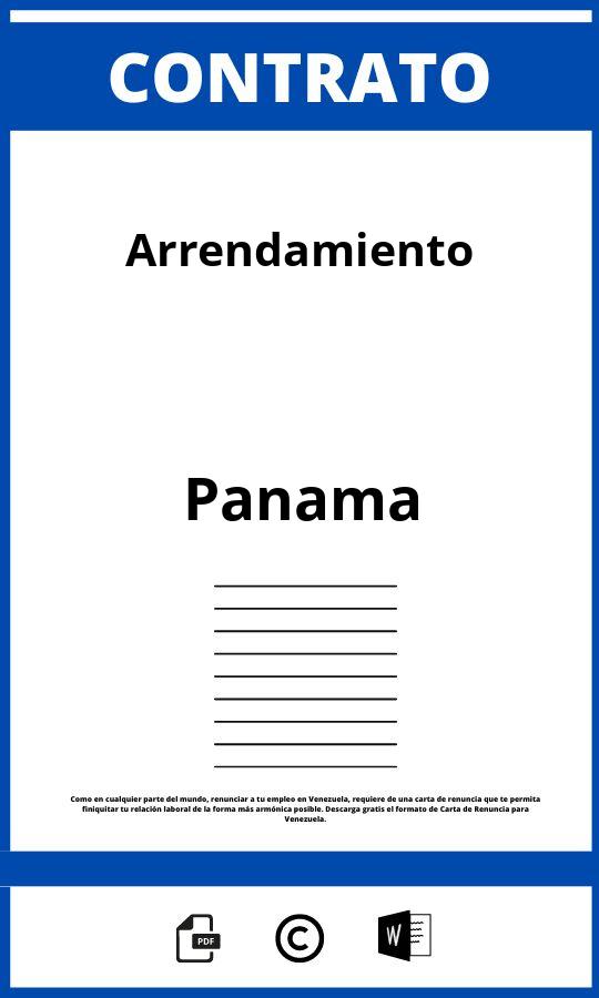 Contrato De Arrendamiento Panamá