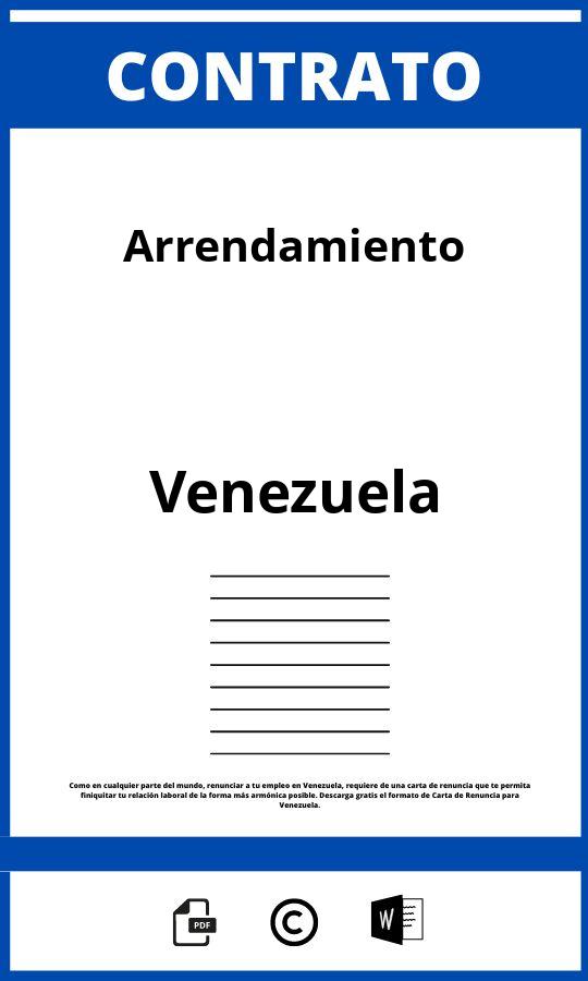 Contrato De Arrendamiento En Venezuela