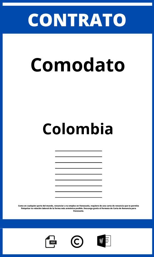 Contrato De Comodato