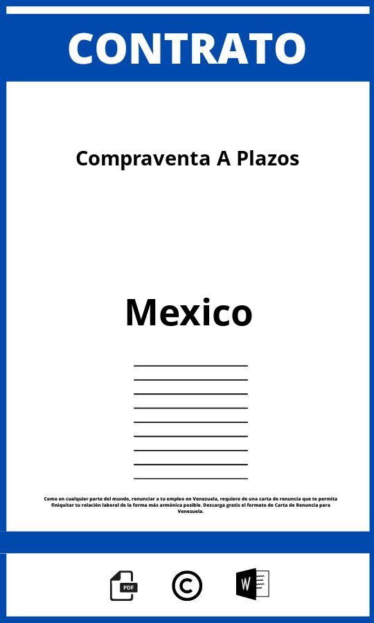 Contrato De Compraventa A Plazos Formato