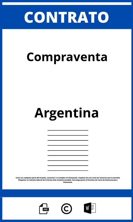 Contrato De Compraventa Argentina