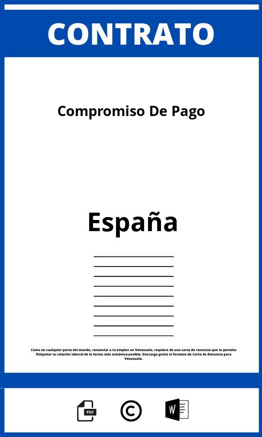 Contrato De Compromiso De Pago España 2023 4431