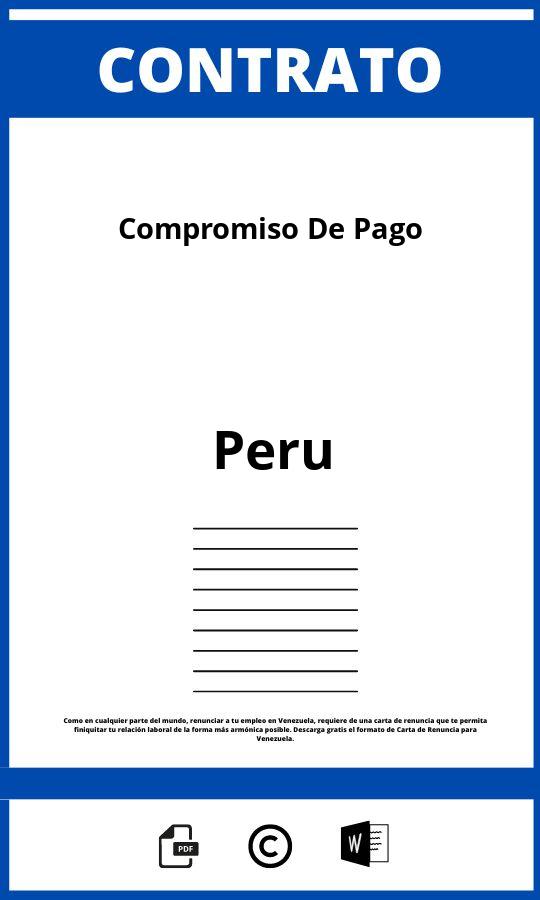 Contrato De Compromiso De Pago