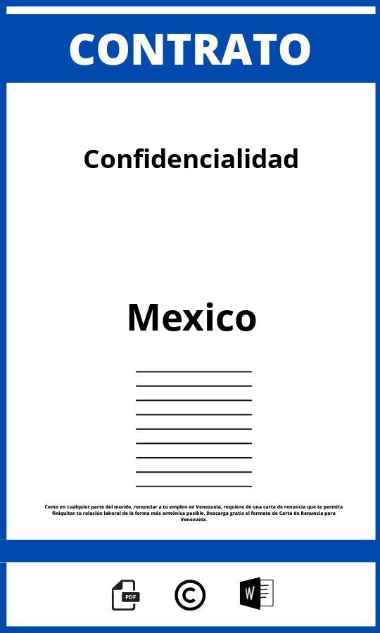 Contrato De Confidencialidad