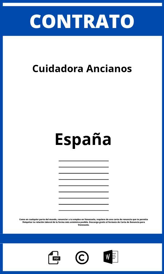 Contrato Cuidadora Ancianos Pdf