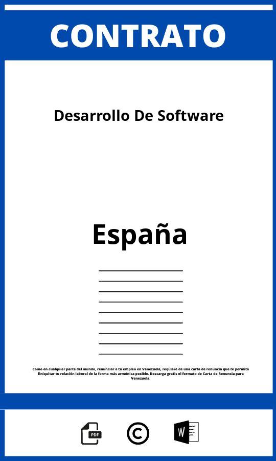 Contrato De Desarrollo De Software