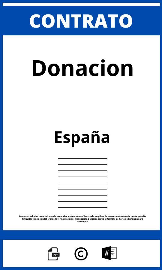 Contrato De Donación