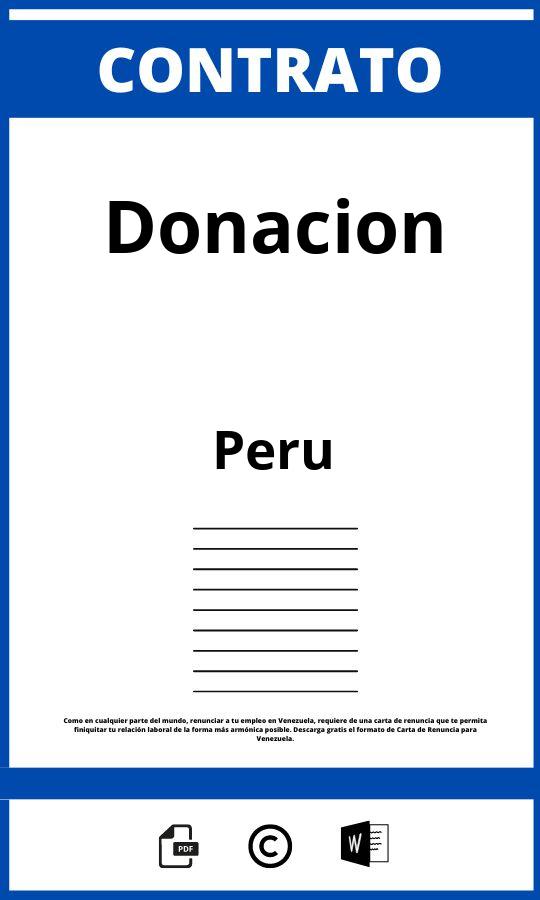 Contrato De Donacion