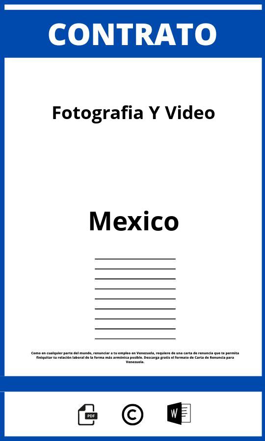 Contrato De Fotografia Y Video Word