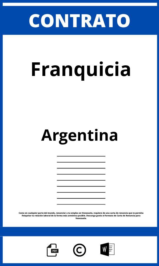 Contrato De Franquicia Argentina