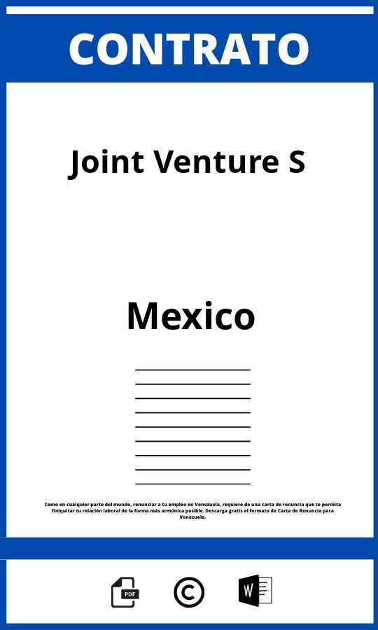 Contrato De Joint Venture Ejemplos