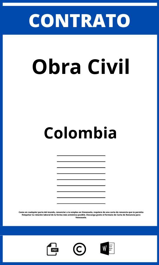 Contrato De Obra Civil En Colombia