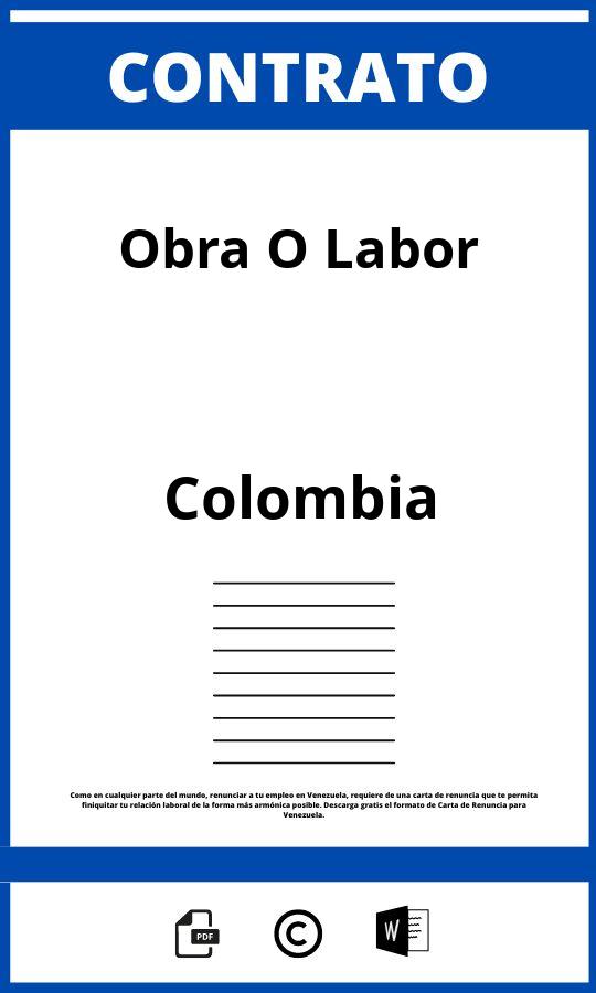 Contrato De Obra O Labor