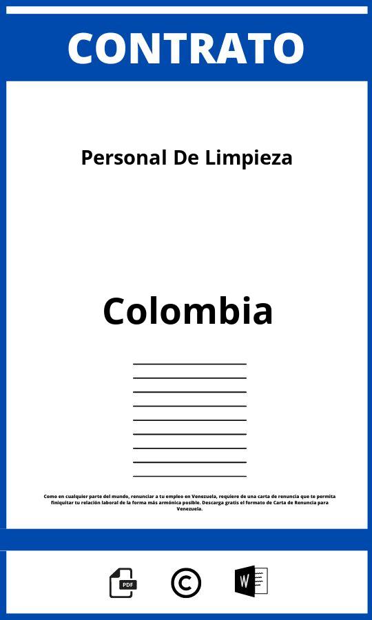 Contrato Para Personal De Limpieza