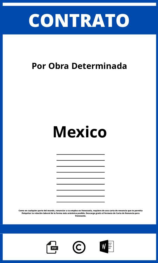 Contrato Por Obra Determinada