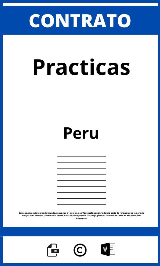 Contrato De Practicas Peru