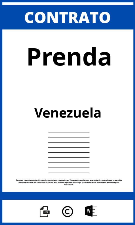 Contrato De Prenda En Venezuela