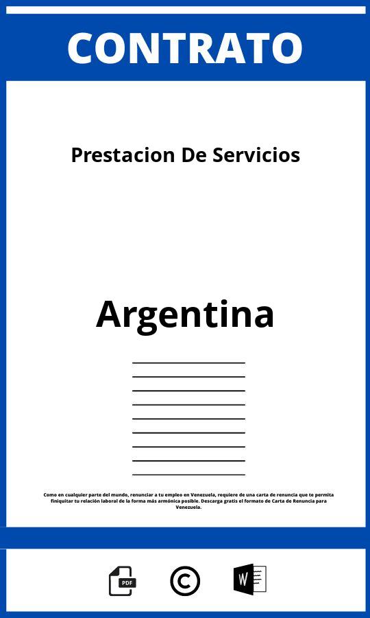 Contrato De Prestación De Servicios