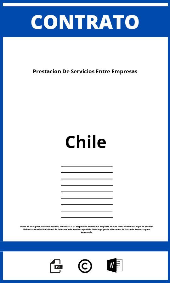 Contrato De Prestación De Servicios Entre Empresas