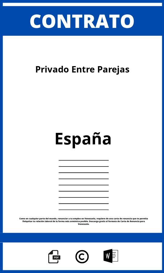 Contrato Privado Entre Parejas