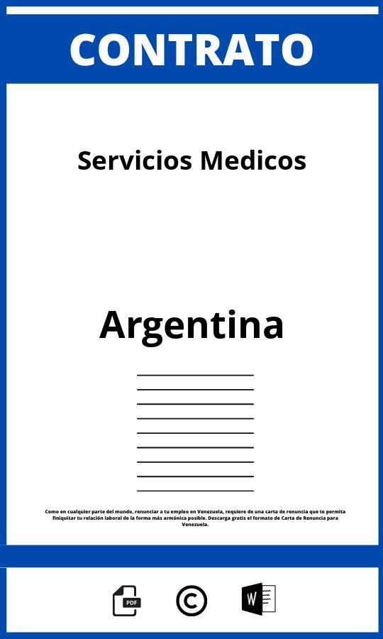 Contrato De Servicios Medicos