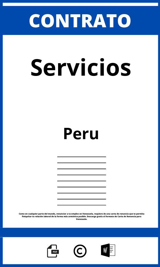 Contrato De Servicios Peru