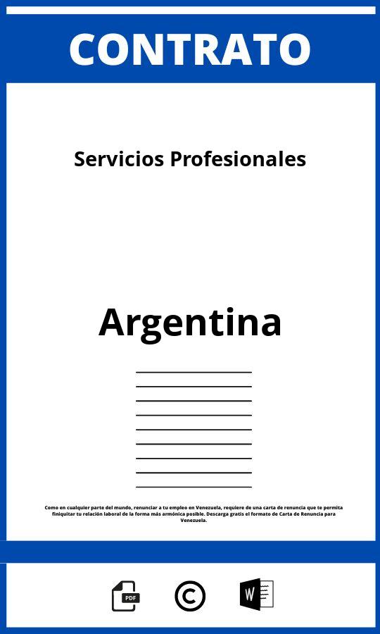 Contrato De Servicios Profesionales