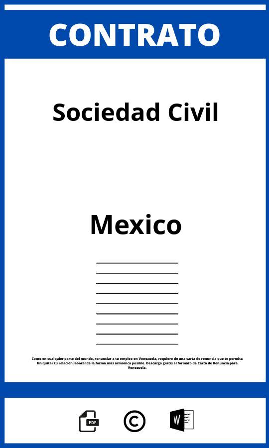 Contrato De Sociedad Civil Ejemplo