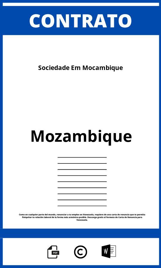 Contrato De Sociedade Em Mocambique