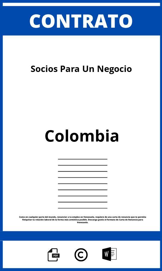 Contrato De Socios Para Un Negocio