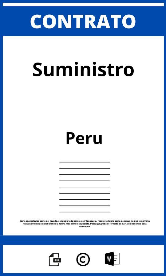 Contrato De Suministro