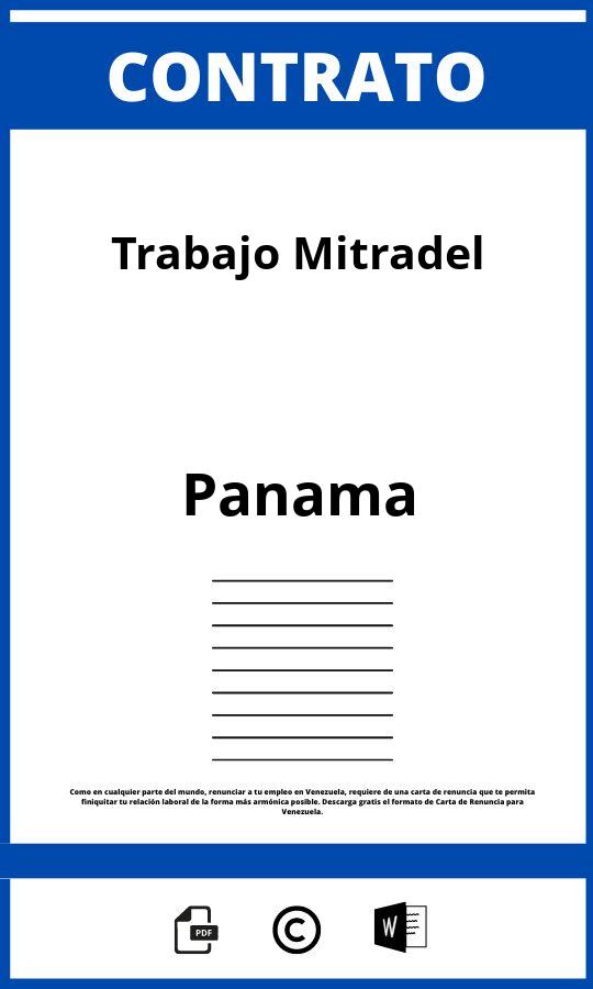 Contrato De Trabajo Mitradel